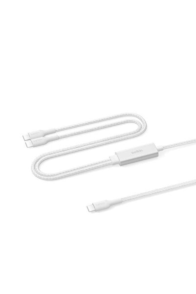 Belkin CAC004HQ1.5MWH Boostcharge Pro 140W Usb-C To Dual Usb-C Örgülü Kablo 1...