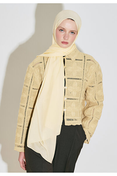 Freshscarfs Σάλι από βισκόζη RAMİ, απαλό κίτρινο