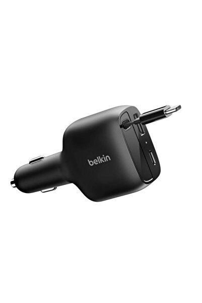 Belkin CCC001HQBK BoostCharge 75W Entegre Kablolu Araç Şarj Cihazı – Siyah