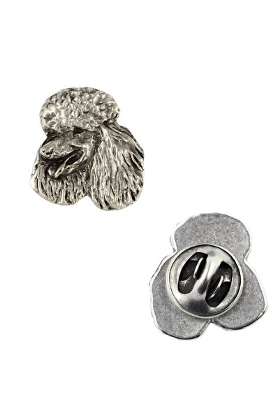 Art - Dog Pudel - Broșă câine placată cu argint, ac elegant, decorațiune pent...