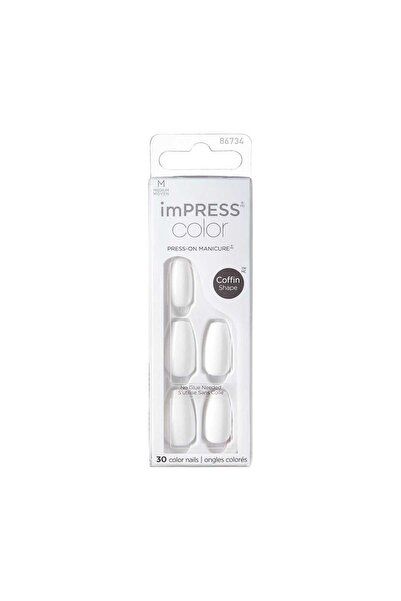 Impress Kiss Color Nails Medium Coffin Frosting Imc501c