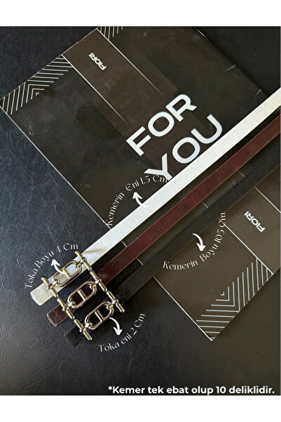 Fiori Λεπτή γυναικεία ζώνη με ασημί αγκράφα, ζώνη παντελονιού, ζώνη πουκάμισο...