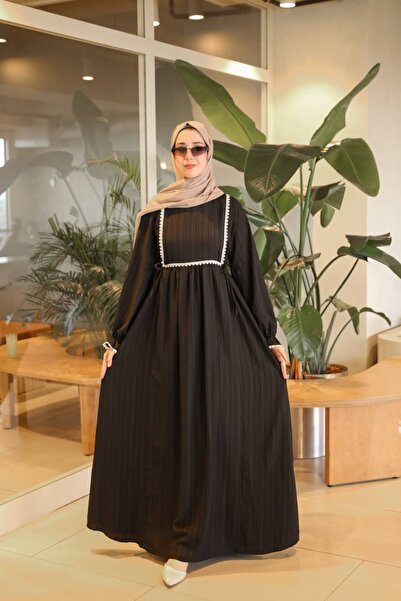 Nissra Ankanoor Φόρεμα με δαντέλα και βιολετί λεπτομέρειες 150 εκ. ANKA265151