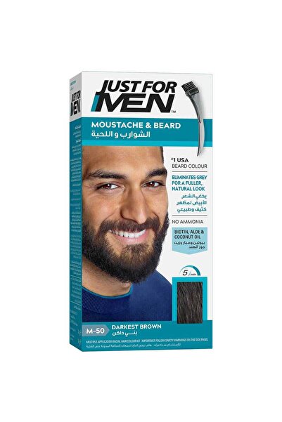 Just For Men Moustache And Beard Dye Darkest Brown 28gm