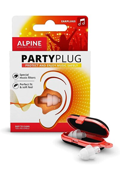 Alpine Partyplug Party Earplugs Transparant- 1 Pair