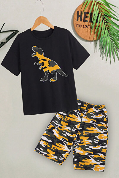 panios kids Μπλουζάκι με στρογγυλή λαιμόκοψη και σχέδιο δεινοσαύρου, με λεπτο...