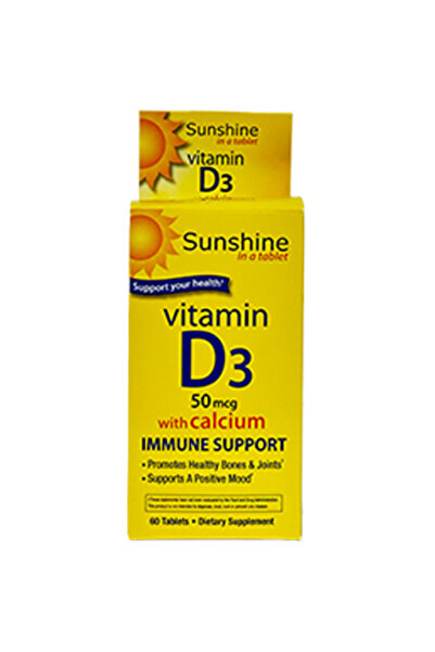 SUNSHINE Vitamin D3 2,000 Iu 60 Tab