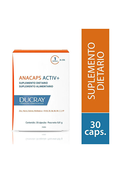 Ducray Anacaps Activ Plus Beig 30un