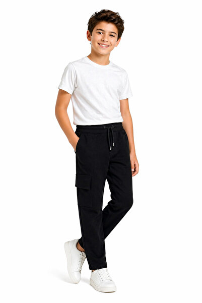 GİYİCEM TEKSTİL Παντελόνι Σχολικό Comfort Cargo με Τσέπες για Αγόρια G2026