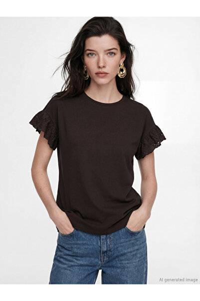 LC Waikiki Crew Neck Embroidered Blouse