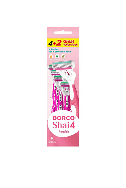 Dorco Shai4 Women Disposable Razor 4+2
