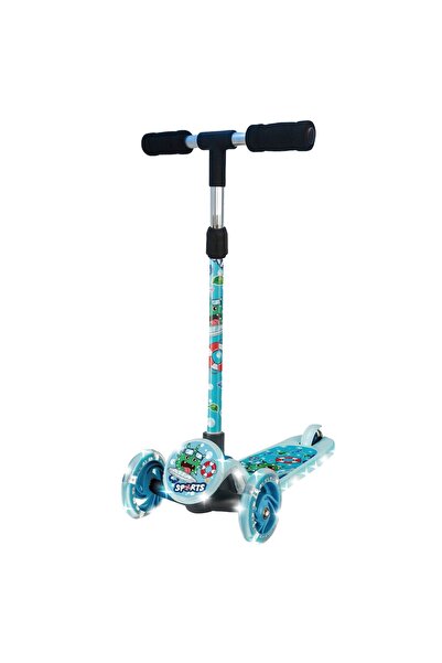 Brother Toys Işıklı Scooter 3 Tekerlekli Ledli Pembe Mavi