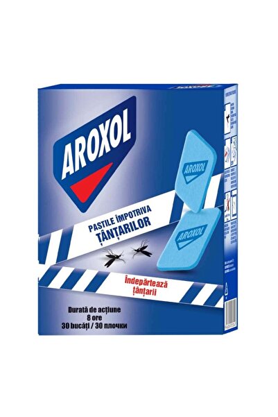 Aroxol Pastile anti tantari Aroxol, 30 bucati, 8 ore actiune, albastru