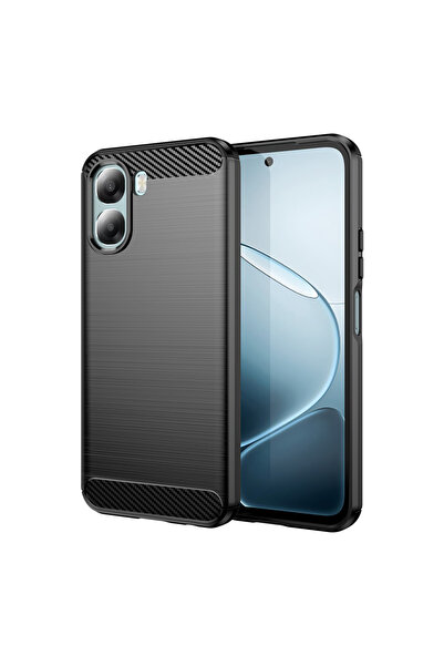 DAMUR Husa Carbon Oppo A6x 4G / A6x 5G, Silicon TPU Durabil, Grip Anti-Alunec...