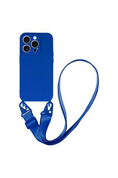 OEM Θήκη iPhone 13 6.1 " χιαστί σιλικόνης με λουράκι και προστασία κάμερας σκ...