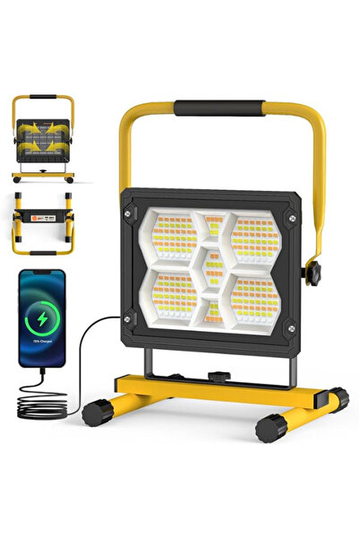 RiverWorld River World Powerbank Projektör 400 Ledli Solar Güneş Enerjili