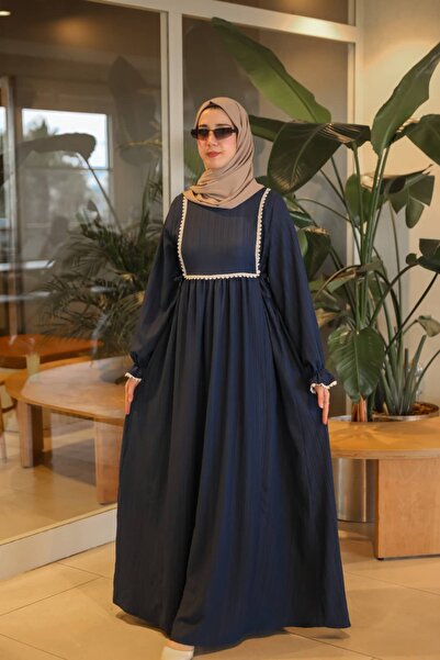 Nissra Ankanoor Φόρεμα με δαντέλα και βιολετί λεπτομέρειες 150 εκ. ANKA265151