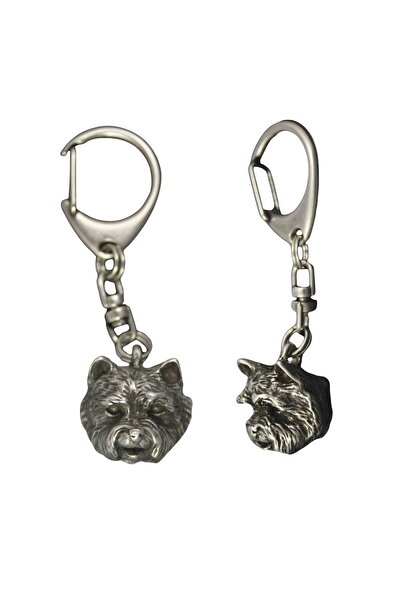Art - Dog West Highland White Terrier - Breloc placat cu argint cu un câine î...