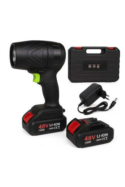 OEM 48V Ασύρματος Φορητός Φυσητήρας Αέρα με 2 Μπαταρίες ΜΑΥΡΟ