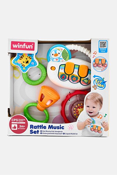 WINFUN 5 قطع مجموعة موسيقى الخشخيشة