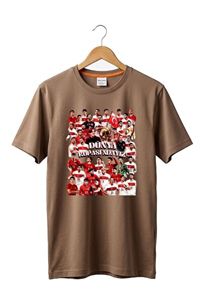 remonz Unisex Βαμβακερό μπλουζάκι με στάμπα της Εθνικής Ομάδας Τουρκίας - Ειδ...