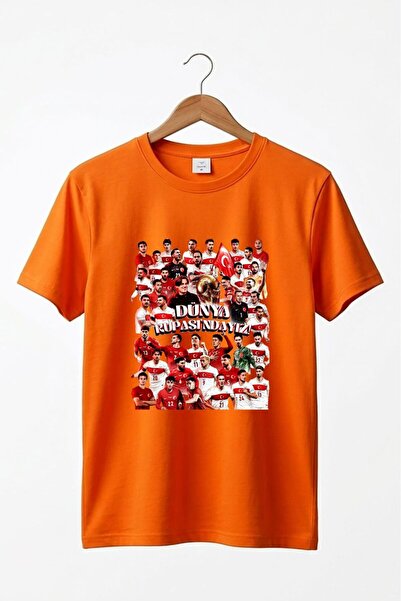 remonz Unisex Βαμβακερό μπλουζάκι με στάμπα της Εθνικής Ομάδας Τουρκίας - Ειδ...