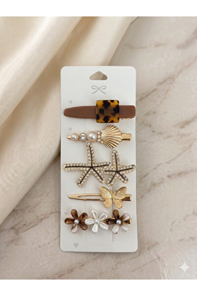 PABALAS Γυναικείο Σετ Κλιπς Μαλλιών 5 Τεμαχίων – Σετ Κλιπς Μαλλιών με Πέρλες,...