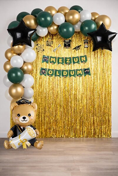 Patladı Gitti Σετ για πάρτι αποφοίτησης – Σετ διακόσμησης με μπαλόνια και παν...