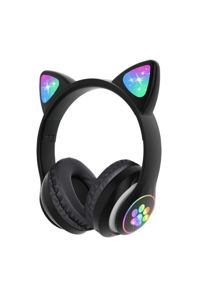 E-ANAMAG Παιδικά Ασύρματα Ακουστικά με Αυτιά Γάτας, Ακουστικά Bluetooth με Φω...