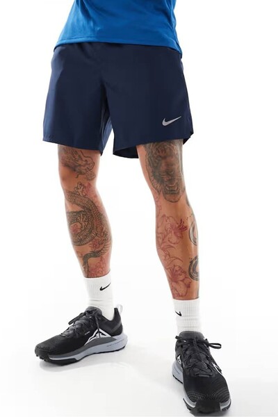 Nike Running Dri Fit 2 in1 Challenger 7" Short Erkek Dokuma Taytlı Koşu Şortu...