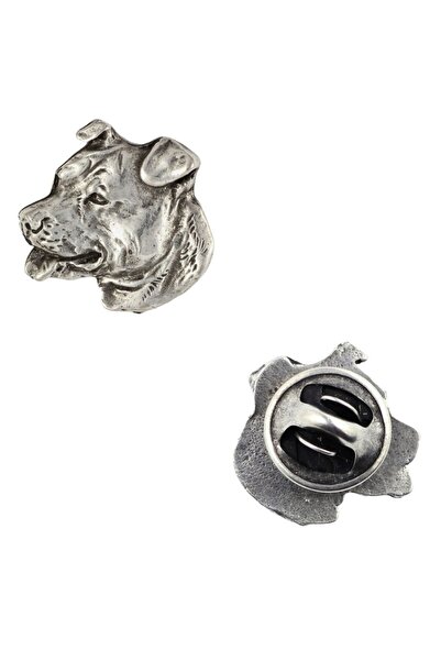 Art - Dog American Staffordshire Terrier - Broșă câine într-o cutie cadou, ac...