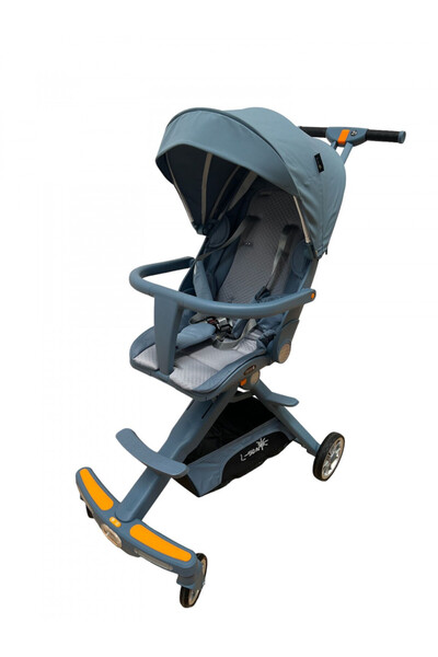 E-ANAMAG Καρότσι L-Sun C2, Μπλε με Μουσική και Φώτα, Συμβατό με Αεροπλάνο