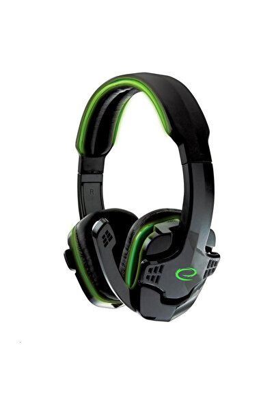 ESPERANZA Casti de gaming cu microfon Raven, Negru / Verde (EGH310G)