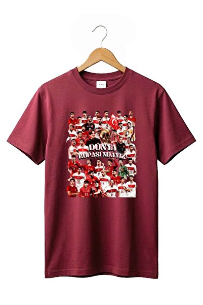 remonz Unisex Βαμβακερό μπλουζάκι με στάμπα της Εθνικής Ομάδας Τουρκίας - Ειδ...