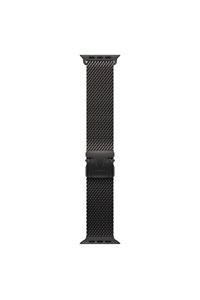 Apple Curea de ceas de 49mm: Milanese Loop din titan negru - Mărime mică