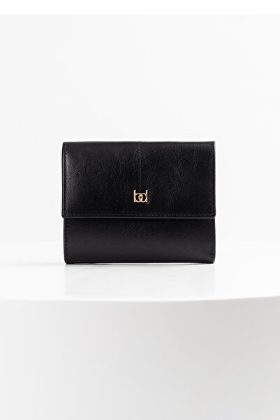 BAYDERİ Sulih Γυναικείο Δερμάτινο Πορτοφόλι Μαύρο