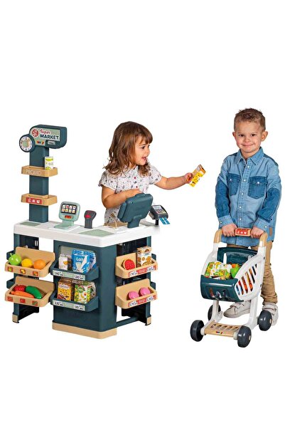 Ncbatölye Süper Market Oyun Seti Kız Erkek Çocuk Evcilik Mutfak Oyuncak Seti