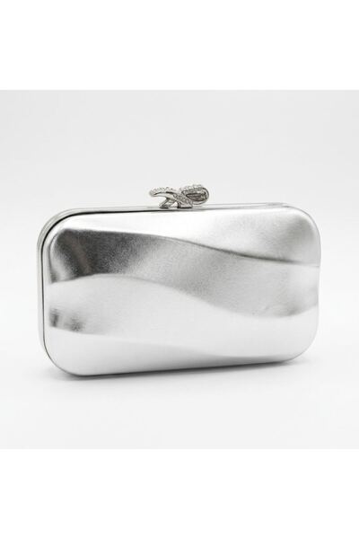 Alphus Κομψή γυναικεία βραδινή τσάντα φορέματος Varol Metallic