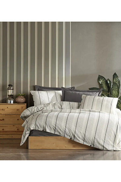 Şaheser Home Collection Σετ Παπλωματοθήκης με Νήματα Βαμμένα στο Σπίτι Ava An...