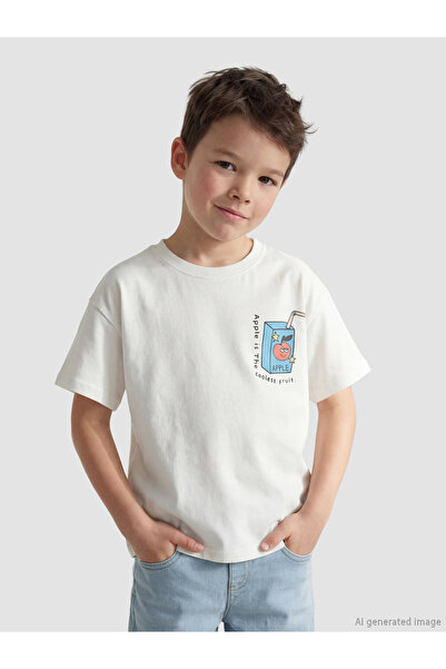 LC Waikiki Tricou de băieți cu guler rotund și imprimeu