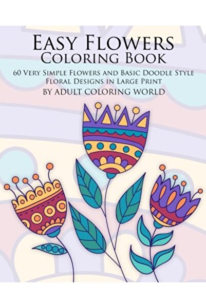 Createspace Independent Publishing Platform كتاب تلوين الزهور سهل الاستخدام: ...