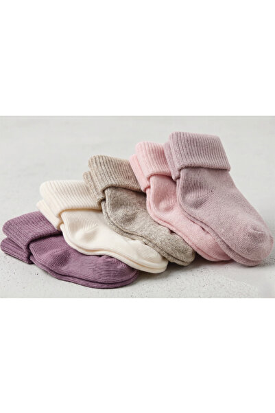 Modern Comfort Organik Pamuklu Yenidoğan Hediyelik Kutulu Bebek Çorabı