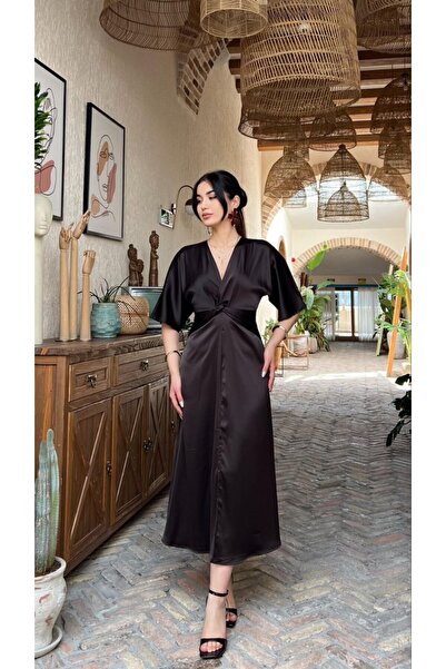 D'RECCY ΓΥΝΑΙΚΕΙΟ ΦΟΡΕΜΑ ΜΕ ΜΑΝΙΚΙΑ ΤΥΠΟΥ BAT, ΛΟΥΡΑΚΙ ΣΕ ΣΧΗΜΑ V, ΚΟΜΨΟ ΣΑΤΕ...