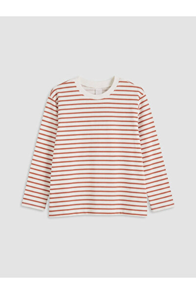 LC Waikiki Tricou băieți cu guler rotund și dungi