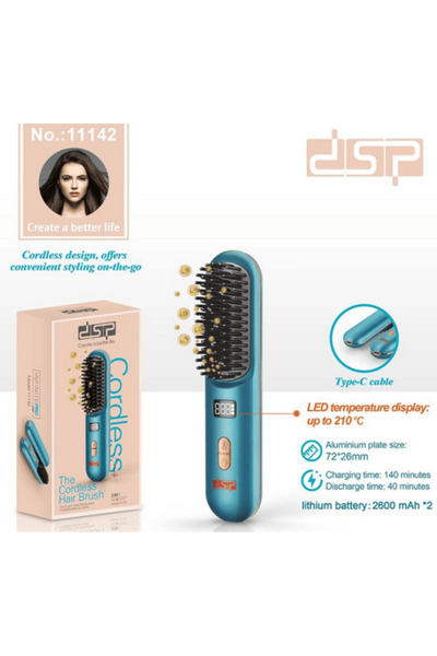 Tradesor Ασύρματη βούρτσα ισιώματος μαλλιών – 11142 – DSP