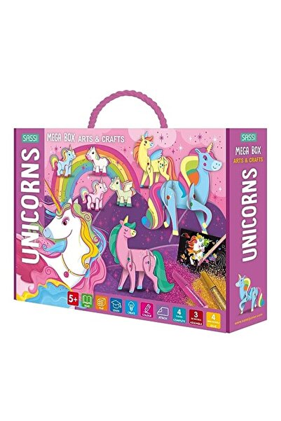 Central Books MEGA BOX ARTS & CRAFTS - UNICORNS