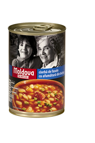 OEM Σούπα φασολιών με καπνιστό κρέας Μολδαβίας 400γρ.