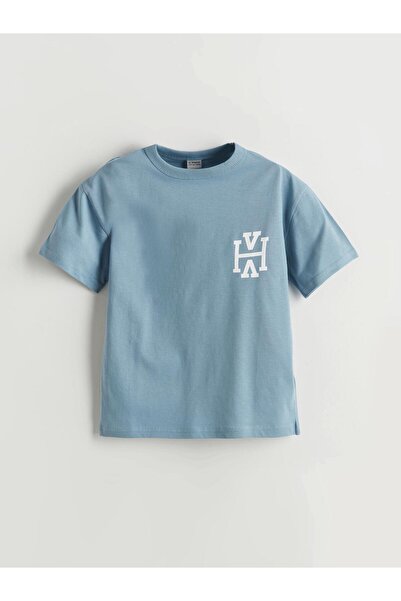 LC Waikiki Tricou de băieți cu guler rotund și imprimeu