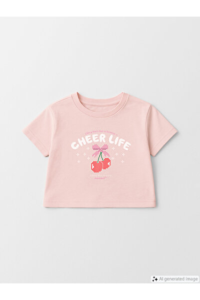 LC Waikiki Tricou de fete cu guler rotund și imprimeu