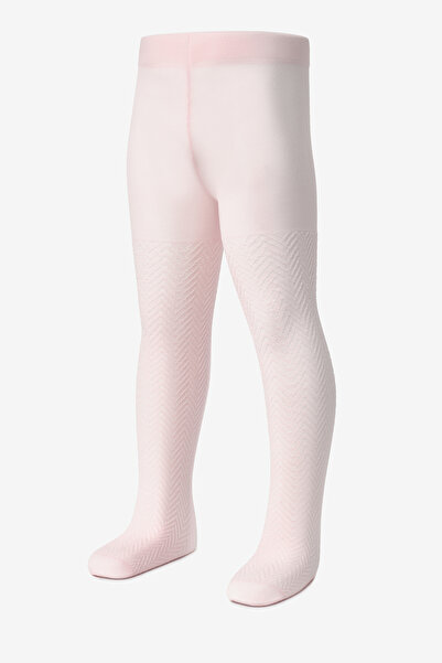 Le Mabelle Κοριτσίστικο καλσόν με ροζ ζιγκ-ζαγκ σχέδιο